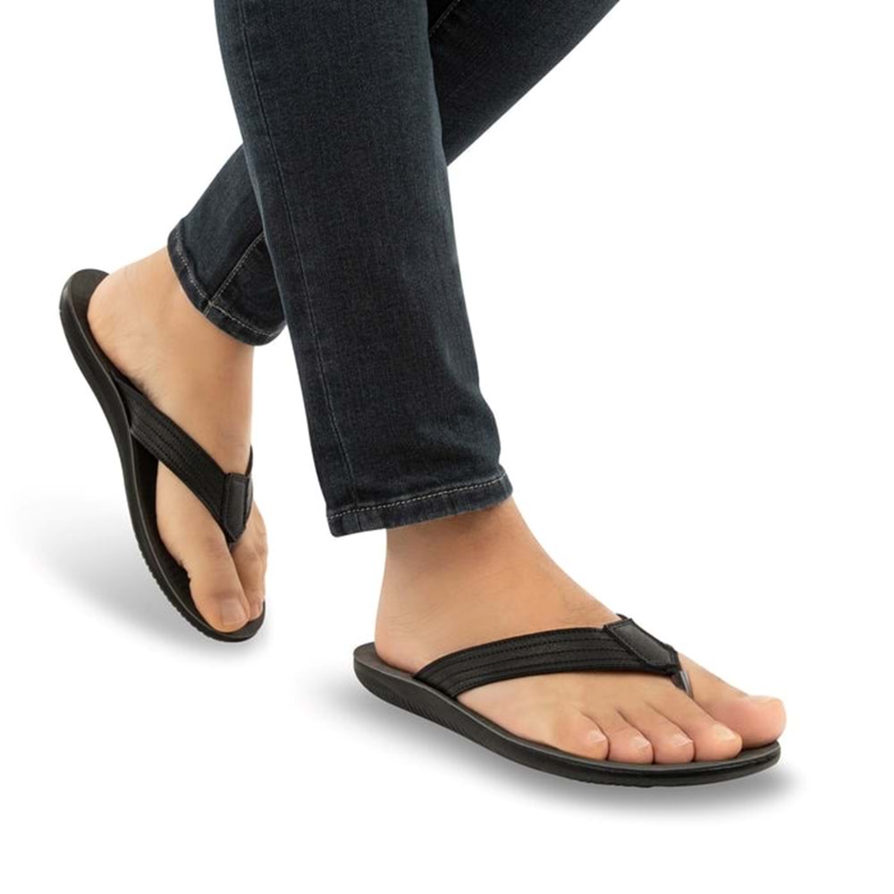 Muya Cliff Anatomik Taban Islak Zemin Erkek Terlik - Siyah - 40