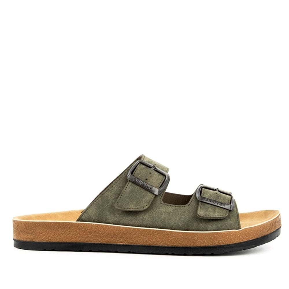 Muya Allen Anatomik Taban Erkek Terlik - Haki - 40