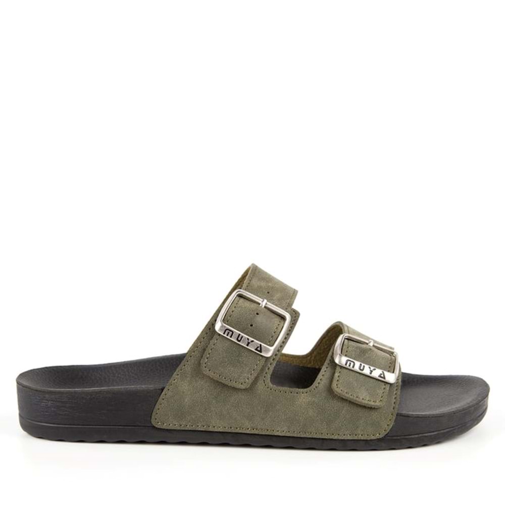 Muya Nova Anatomik Taban Dört Mevsim Erkek Terlik - Haki - 40