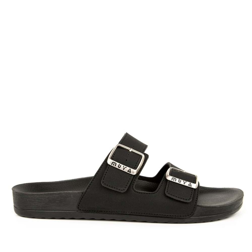 Muya Nova Anatomik Taban Dört Mevsim Erkek Terlik - Siyah - 40