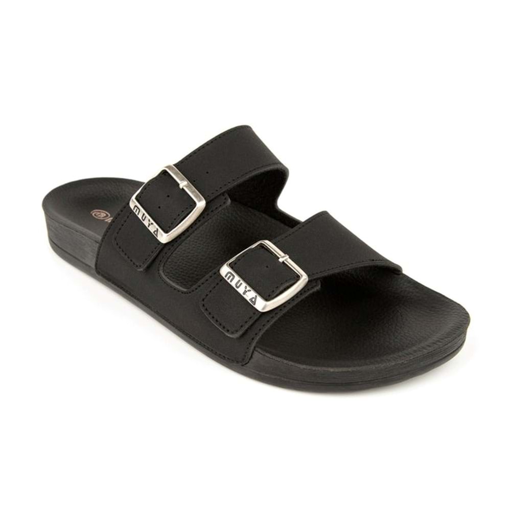 Muya Nova Anatomik Taban Dört Mevsim Erkek Terlik - Siyah - 40