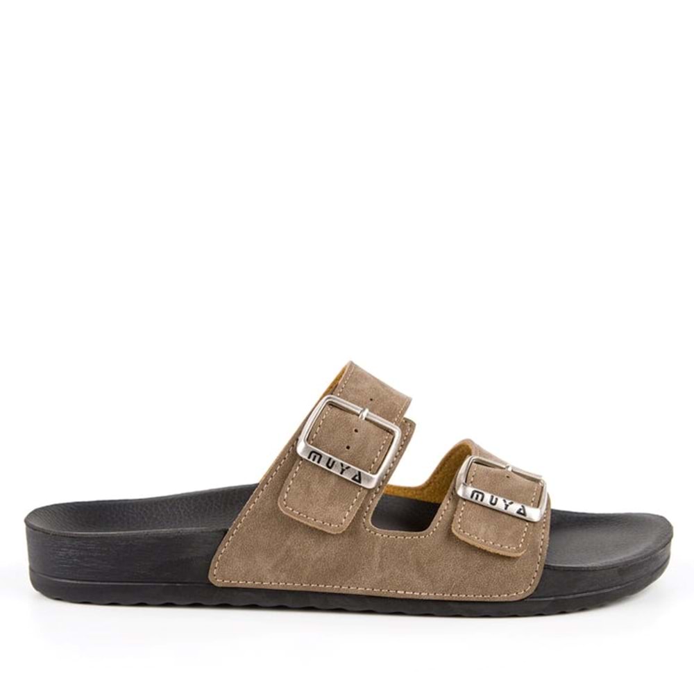 Muya Nova Anatomik Taban Dört Mevsim Erkek Terlik - Vizon - 40