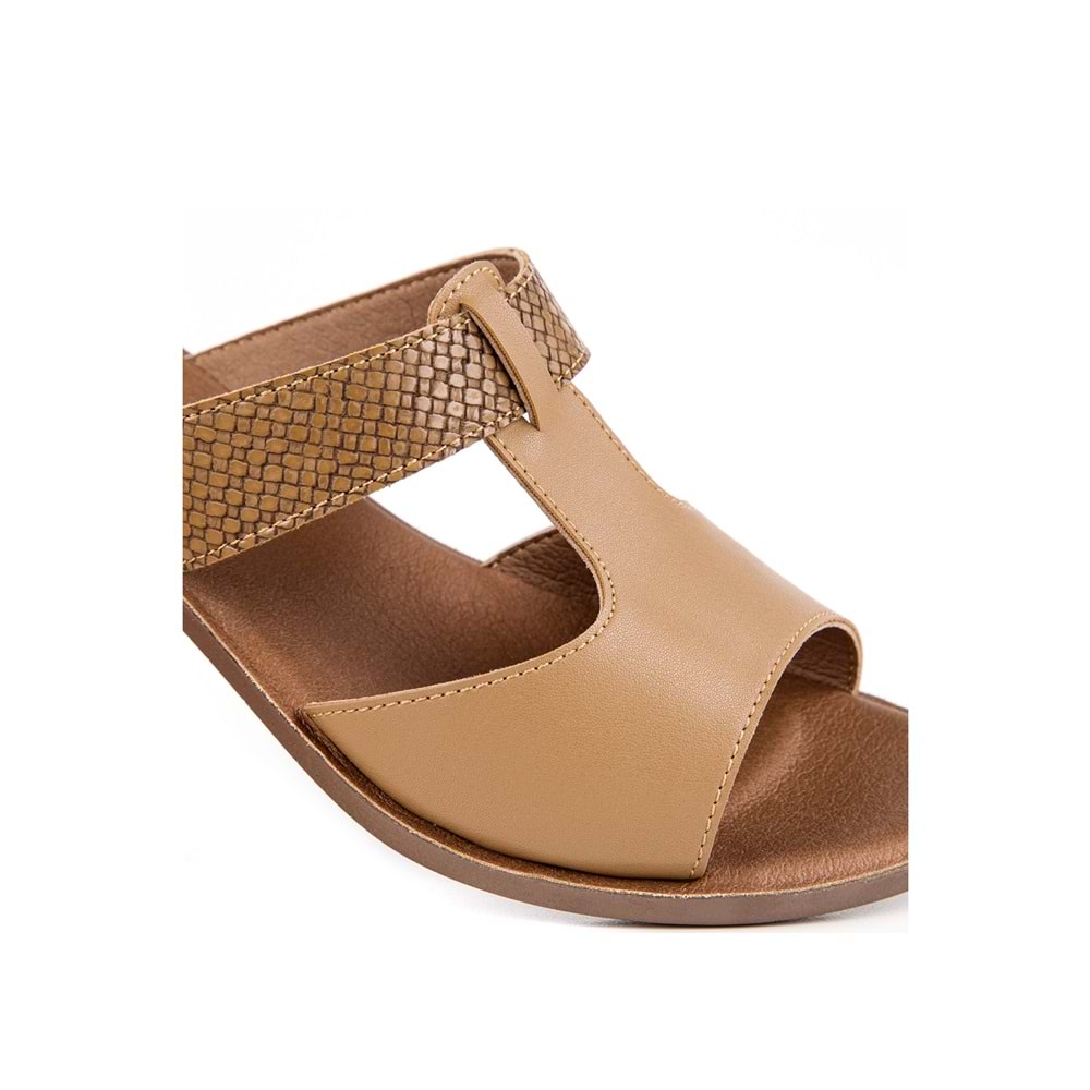 Muya Ceria Anatomik Taban Kadın Terlik - Vizon - 37