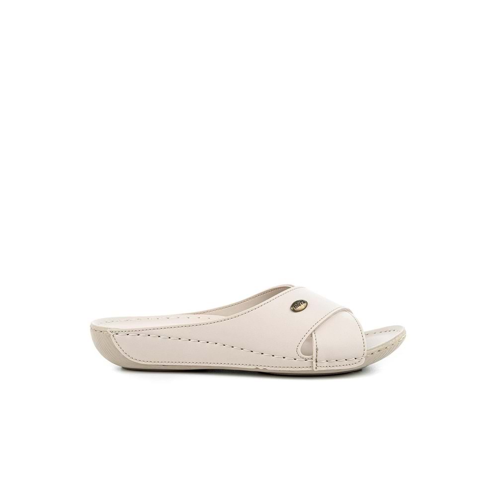 Muya Misty Anatomik Taban Dört Mevsim Kadın Terlik - Krem - 40