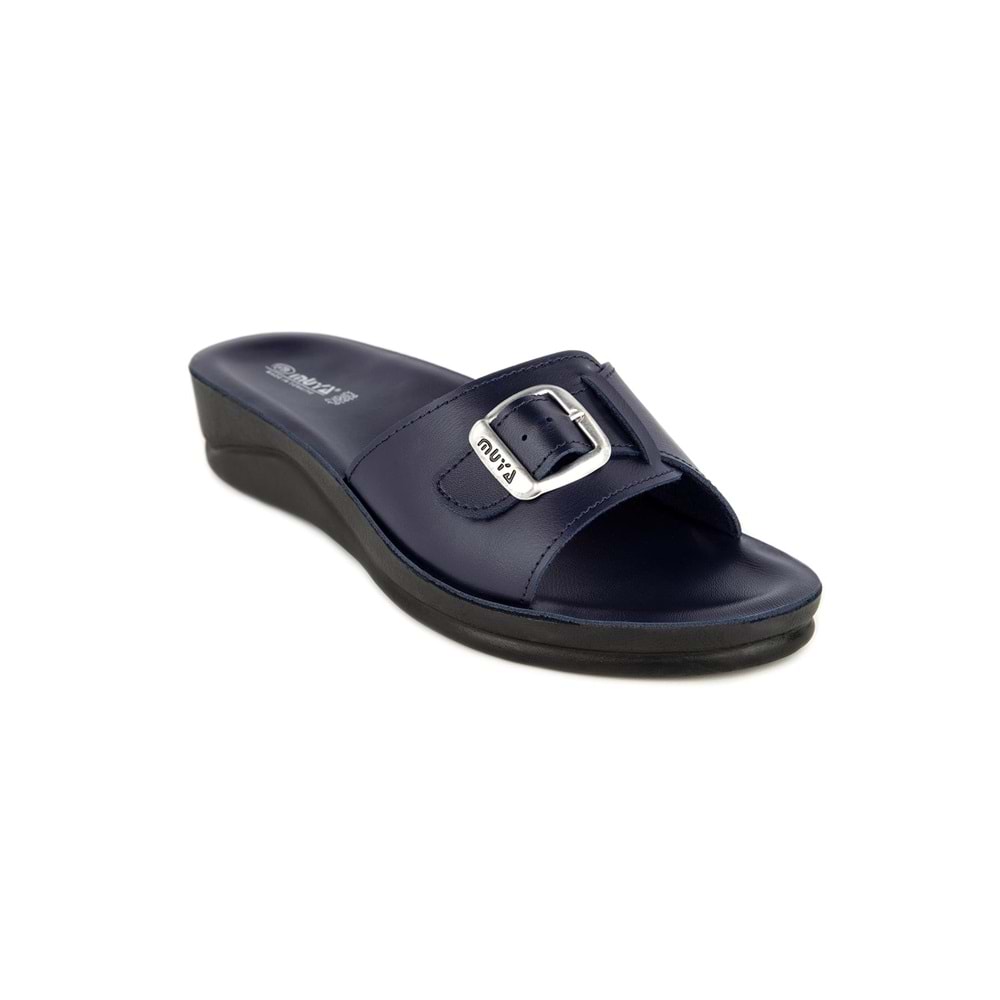 Muya Golden Anatomik Taban Dört Mevsim Kadın Terlik - Lacivert - 37