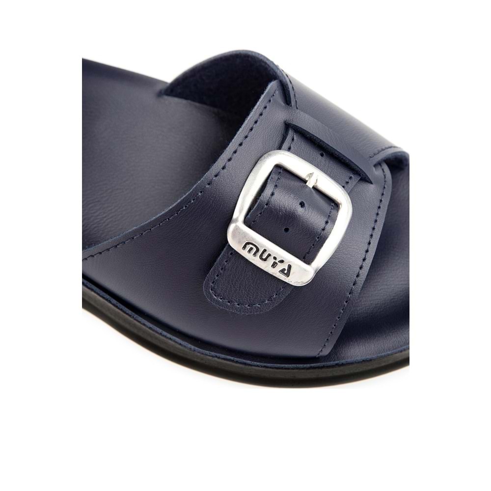 Muya Golden Anatomik Taban Dört Mevsim Kadın Terlik - Lacivert - 37