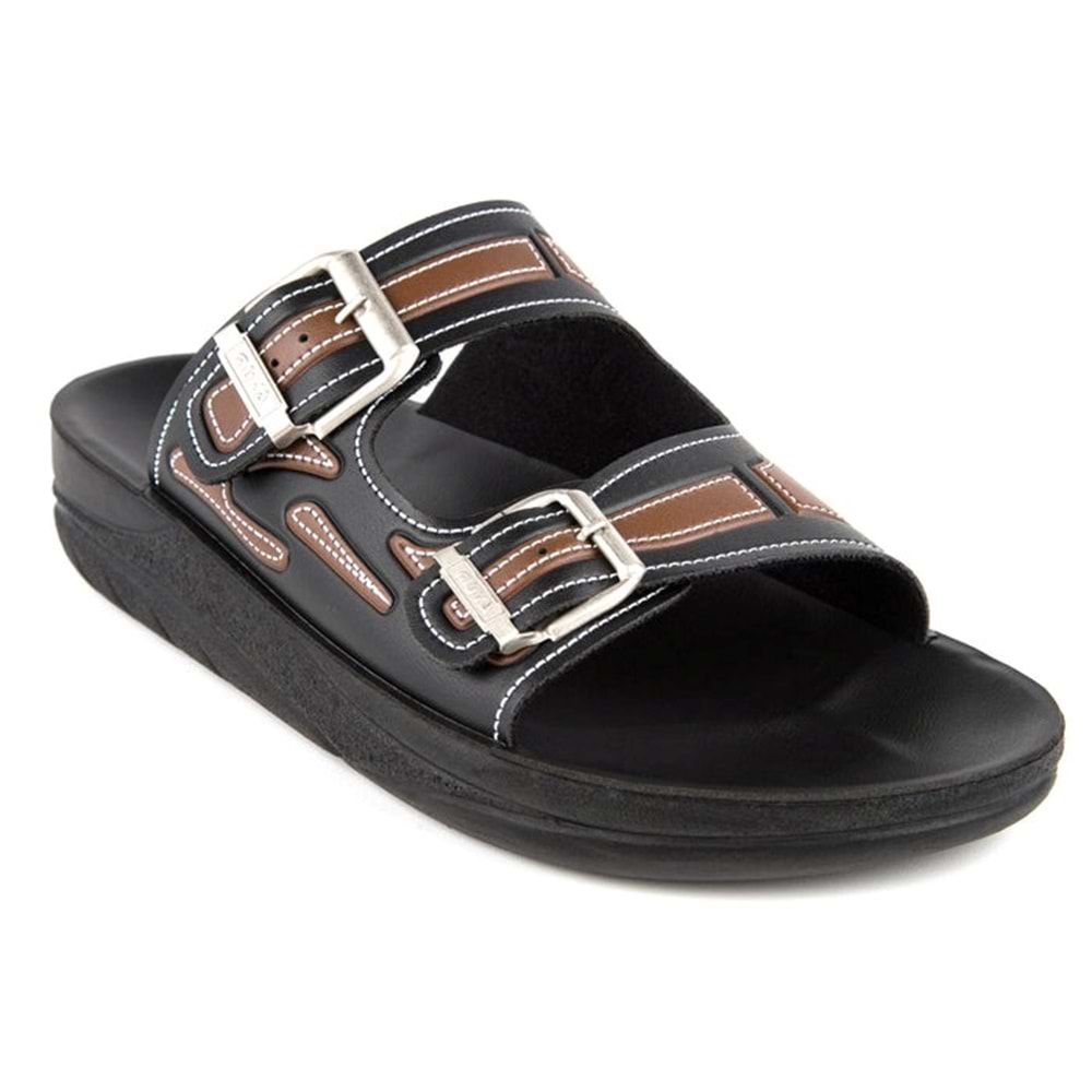 Muya Sports Anatomik Taban Dört Mevsim Erkek Terlik - Siyah-Kahve - 42