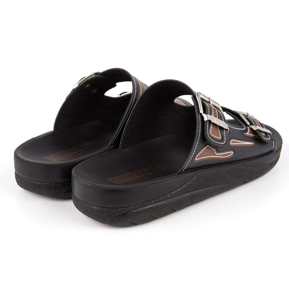 Muya Sports Anatomik Taban Dört Mevsim Erkek Terlik - Siyah-Kahve - 42