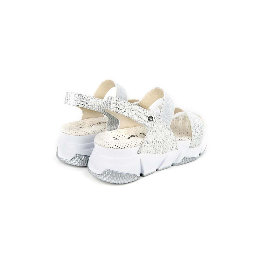 Muya Keid Anatomik Taban Topuk Dikeni Kadın Sandalet - Beyaz - 37