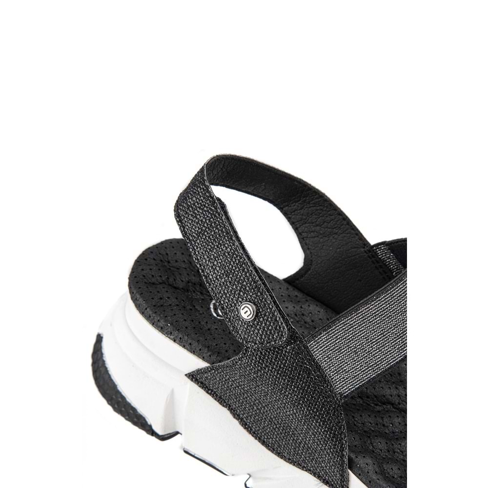 Muya Keid Anatomik Taban Topuk Dikeni Kadın Sandalet - Siyah - 38