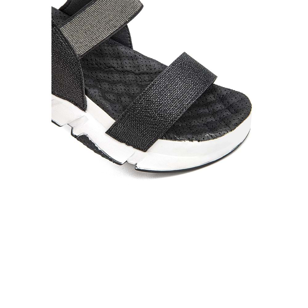 Muya Keid Anatomik Taban Topuk Dikeni Kadın Sandalet - Siyah - 38