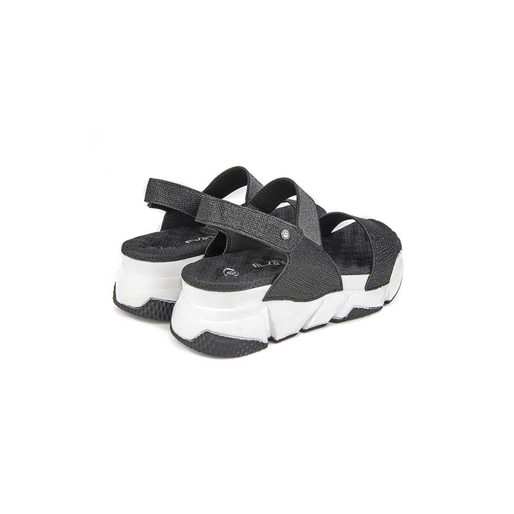 Muya Keid Anatomik Taban Topuk Dikeni Kadın Sandalet - Siyah - 38