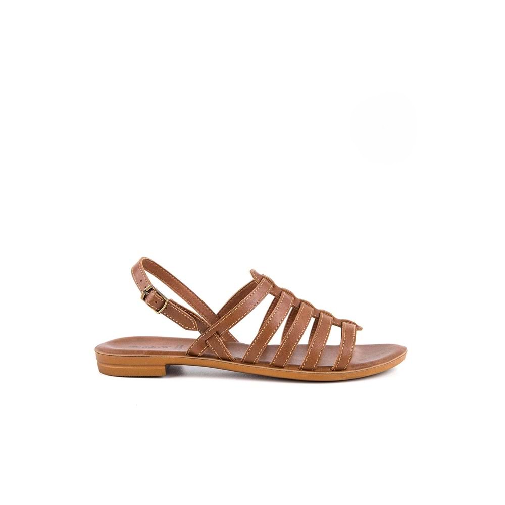 Muya Madaleine Anatomik Taban Kadın Sandalet - Taba - 37