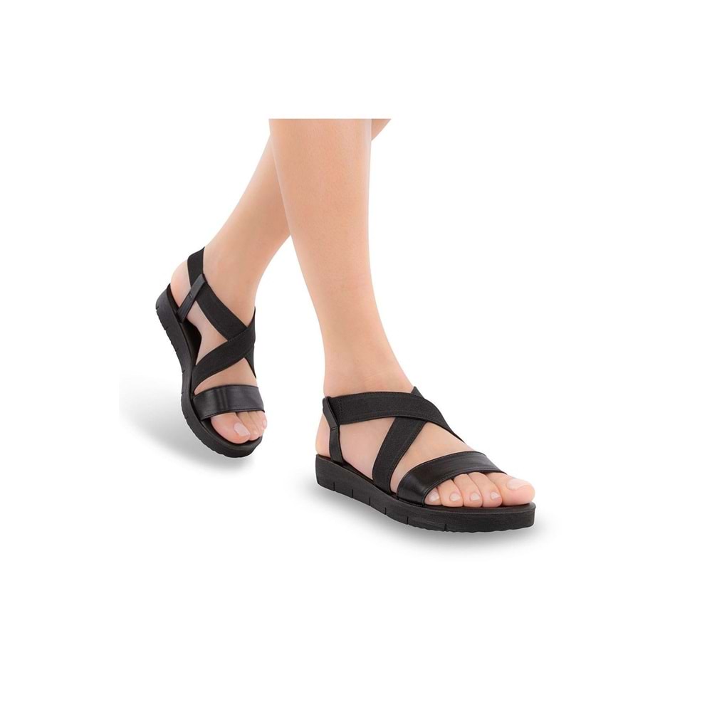 Muya Eclypse Anatomik Taban Kadın Sandalet - Siyah - 40