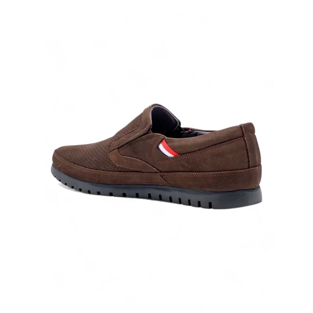 ZAÇ 4090 NUBUK ORTOPEDİ DELİKLİ DÜZ ERKEK AYAKKABI