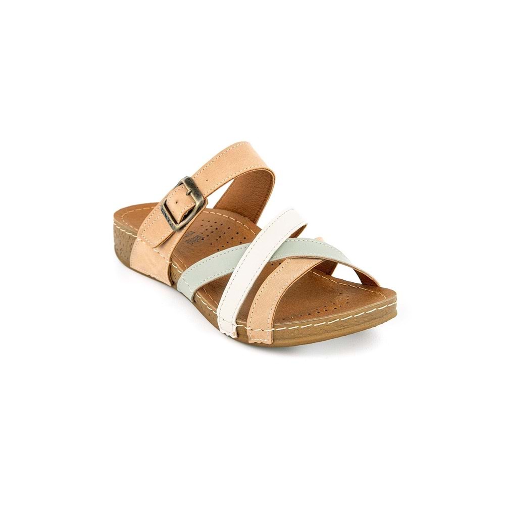 Muya Gizeh Anatomik Taban Kadın Terlik - Kum - 40