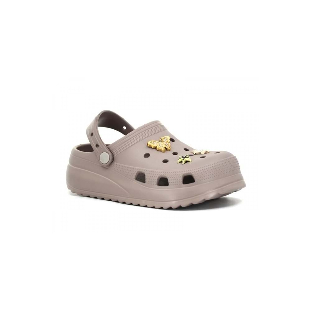 SONIMIX EZ129.01 ZENNE YÜKSEK CROCS - VİZON - 38