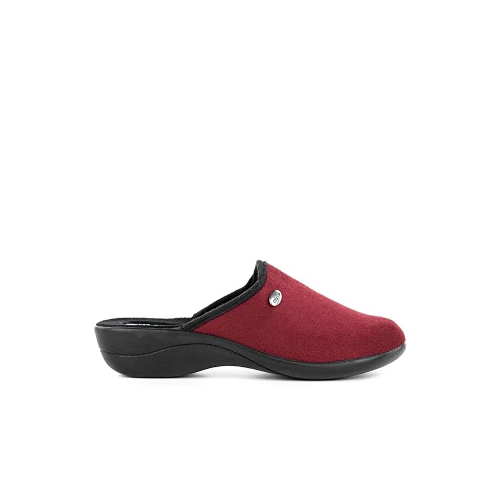 Muya Darcie Anatomik Taban Jel Destekli Topuk Dikeni Kadın Ev Terliği - Bordo - 40