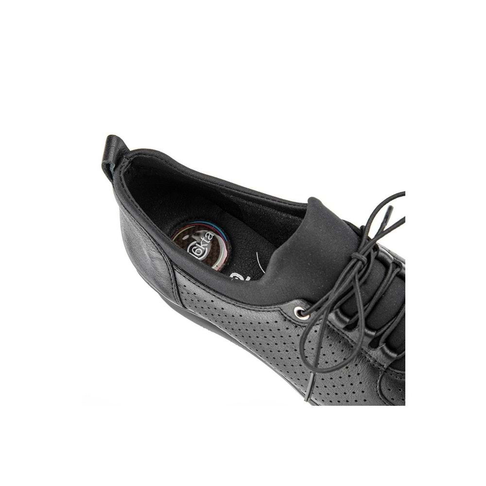 Muya Angara 6 Nokta Anatomik Taban Topuk Dikeni Hakiki Deri Kadın Ayakkabı - Siyah - 38