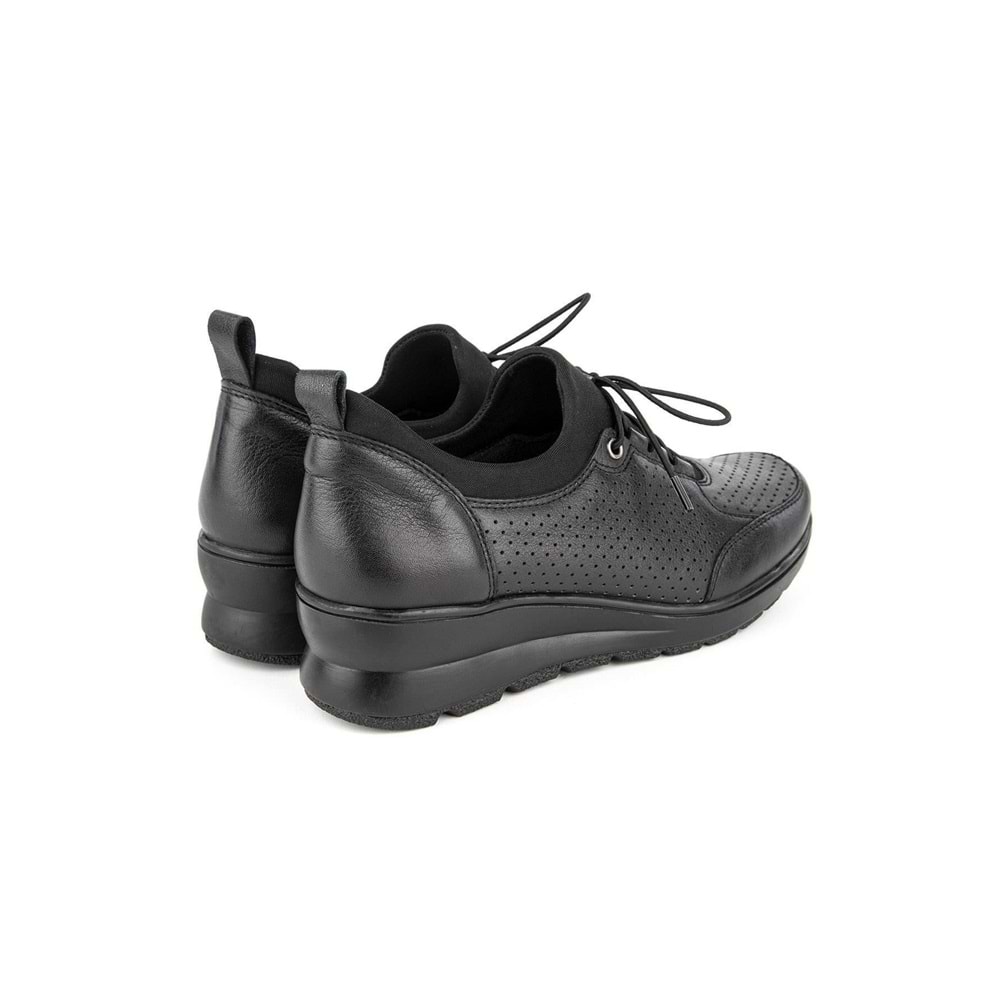 Muya Angara 6 Nokta Anatomik Taban Topuk Dikeni Hakiki Deri Kadın Ayakkabı - Siyah - 38