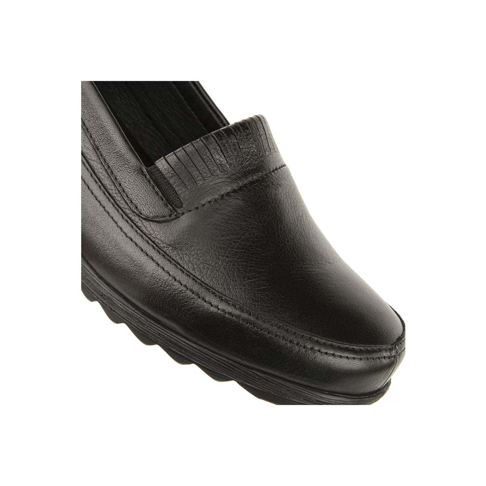 Muya Momento 6 Nokta Anatomik Taban Topuk Dikeni Hakiki Deri Kadın Ayakkabı - Siyah - 40