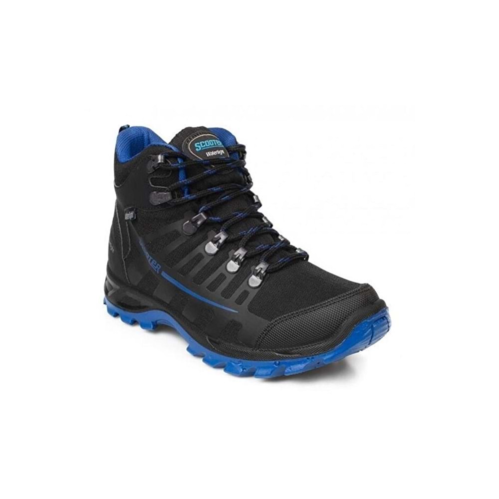SCOOTER G5551 SU GEÇİRMEZ UNİSEX OUTDOOR AYAKKABI - SİYAH-MAVİ - 40