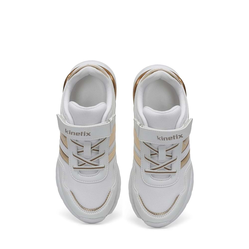 KİNETİX CONFESS MESH J 4FX KIZ ÇOCUK SPOR AYAKKABI - BEYAZ-ALTIN - 32