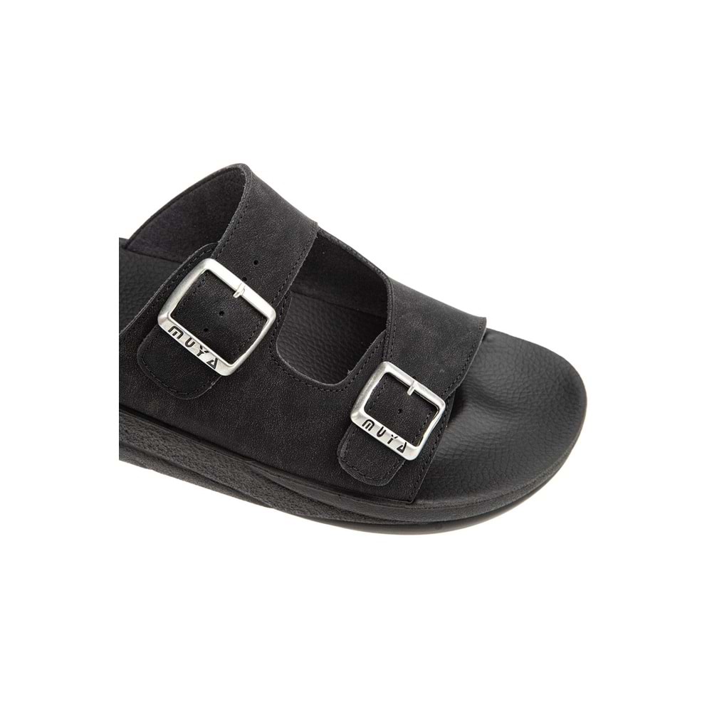 Muya Ditta Anatomik Taban Dört Mevsim Erkek Terlik - Siyah - 40