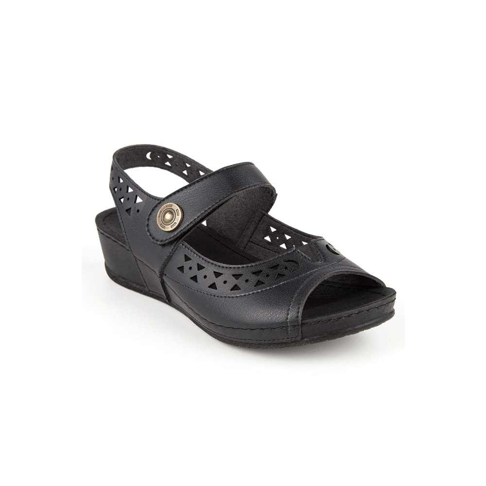 Muya Terra Anatomik Taban Kadın Sandalet - Siyah - 37
