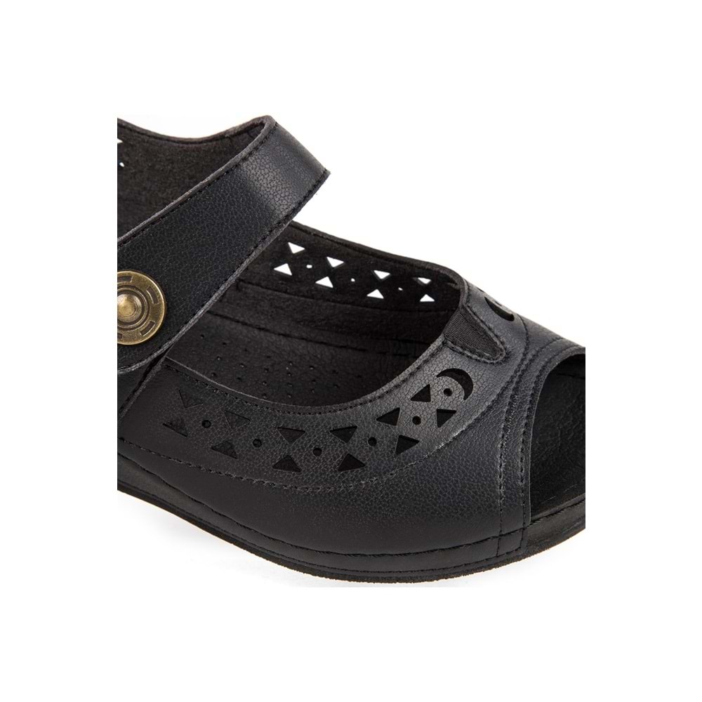 Muya Terra Anatomik Taban Kadın Sandalet - Siyah - 37