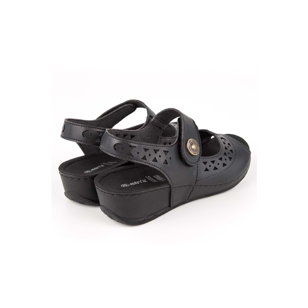 Muya Terra Anatomik Taban Kadın Sandalet - Siyah - 37