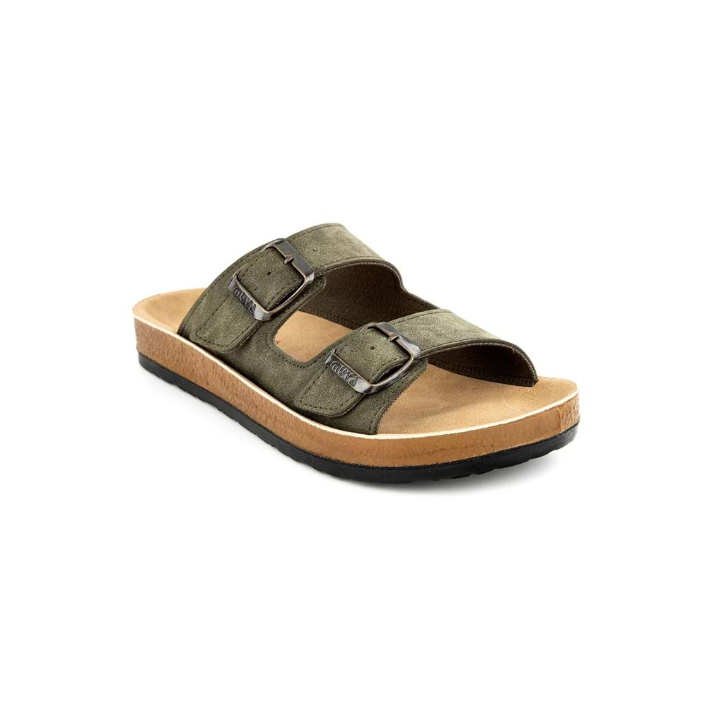 Muya Yuna Anatomik Taban Unisex Terlik - Haki - 37