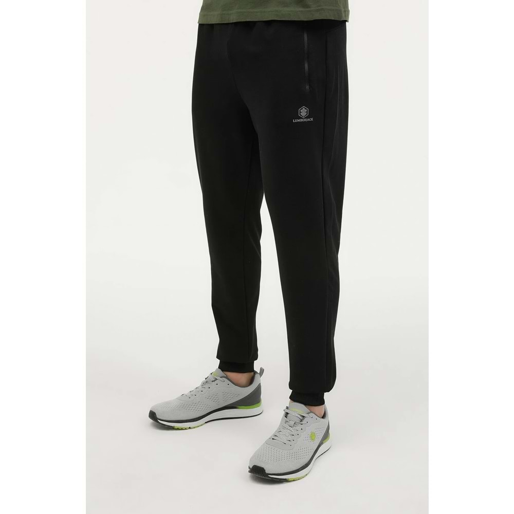 LUMBERJACK M-CT107 BASIC JOGGER 4FX ERKEK EŞOFMAN ALTI - SİYAH - L