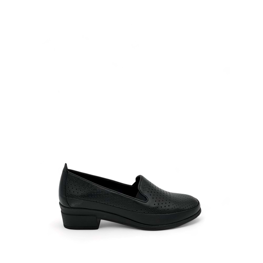 VOYAGER 8979 KADIN DERİ AYAKKABI - SİYAH NATA - 37