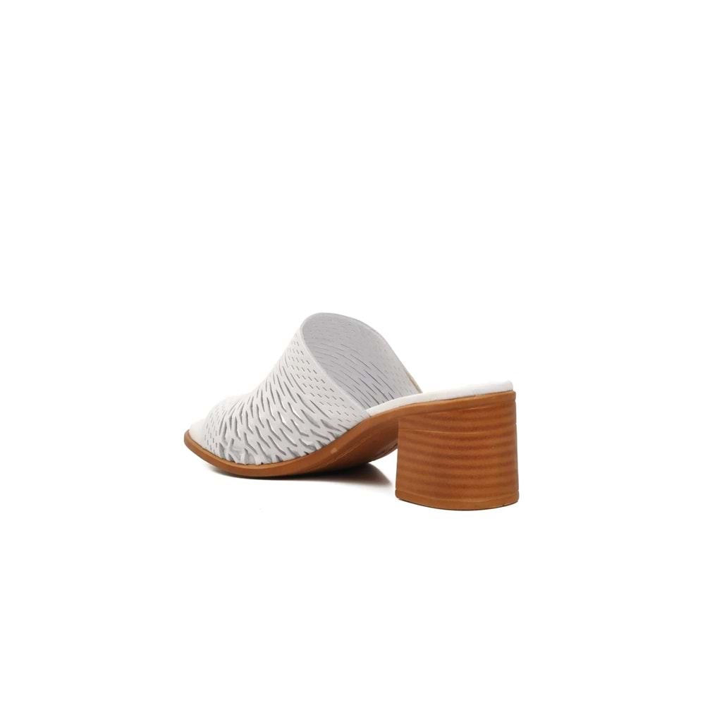 VOYAGER 9723 KADIN DERİ TERLİK - BEYAZ NATA - 40