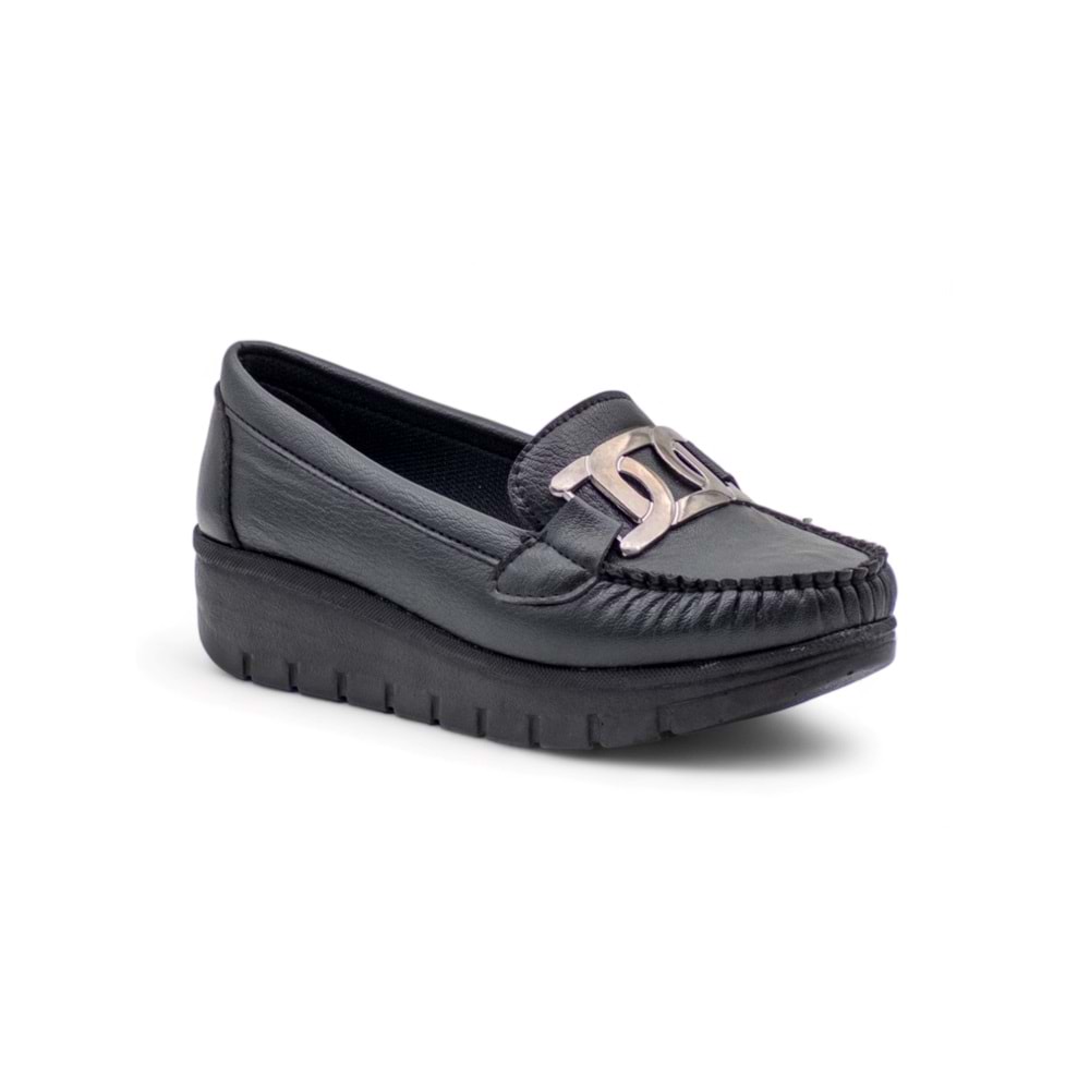 PANDORA MODA Y24.38.024 KADIN DOLGU TOPUK AYAKKABI - SİYAH - 39