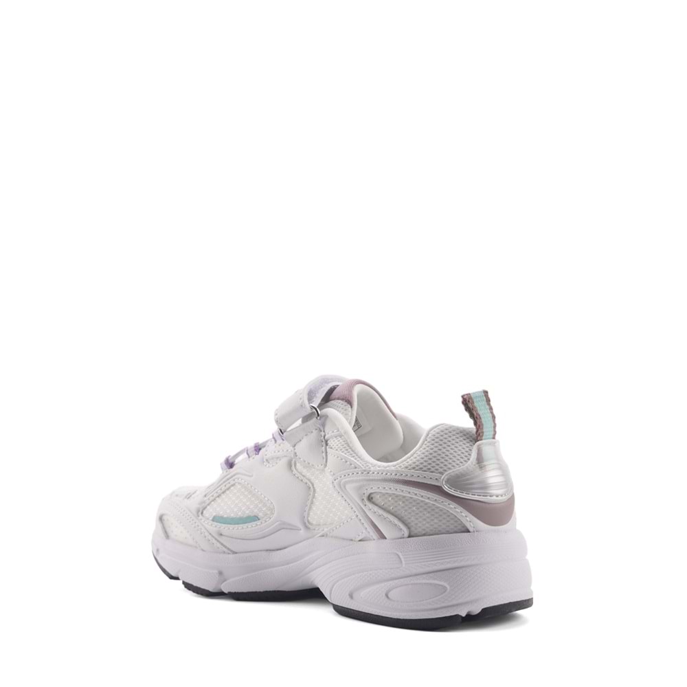 LOTTO NORWELL G PS 4FX KIZ ÇOCUK KOŞU AYAKKABISI - BEYAZ-GÜMÜŞ - 31