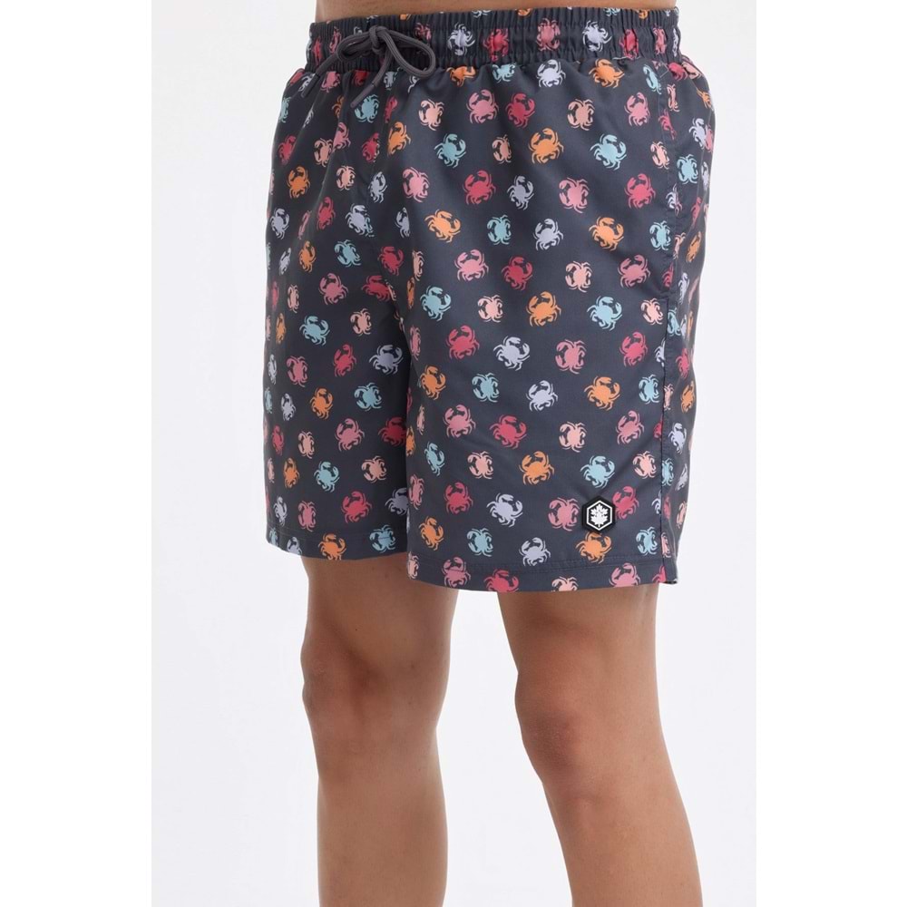 LUMBERJACK ML WERNER 19DS1040 4FX ERKEK DENİZ ŞORTU - ANTRASİT - S