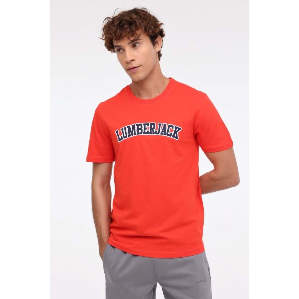 LUMBERJACK ML WENEG-B 11ID53 4FX ERKEK KISA KOL TİŞÖRT - KIRMIZI - L