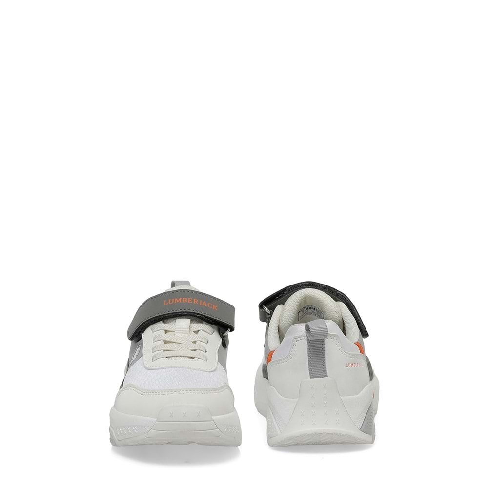 LUMBERJACK LOLAN 4FX ERKEK ÇOCUK SPOR AYAKKABI - BEYAZ-TURUNCU - 31