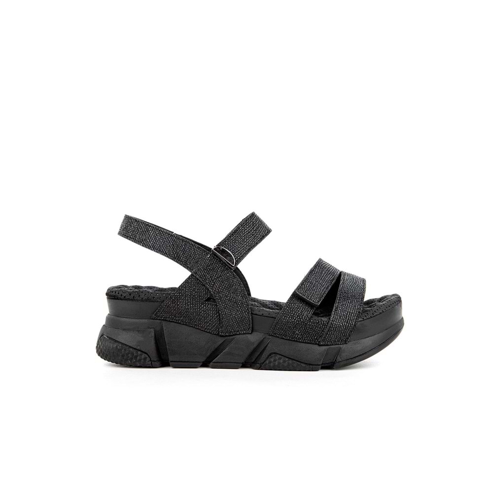 Muya Olimba Anatomik Taban Topuk Dikeni Kadın Sandalet - Siyah - 39