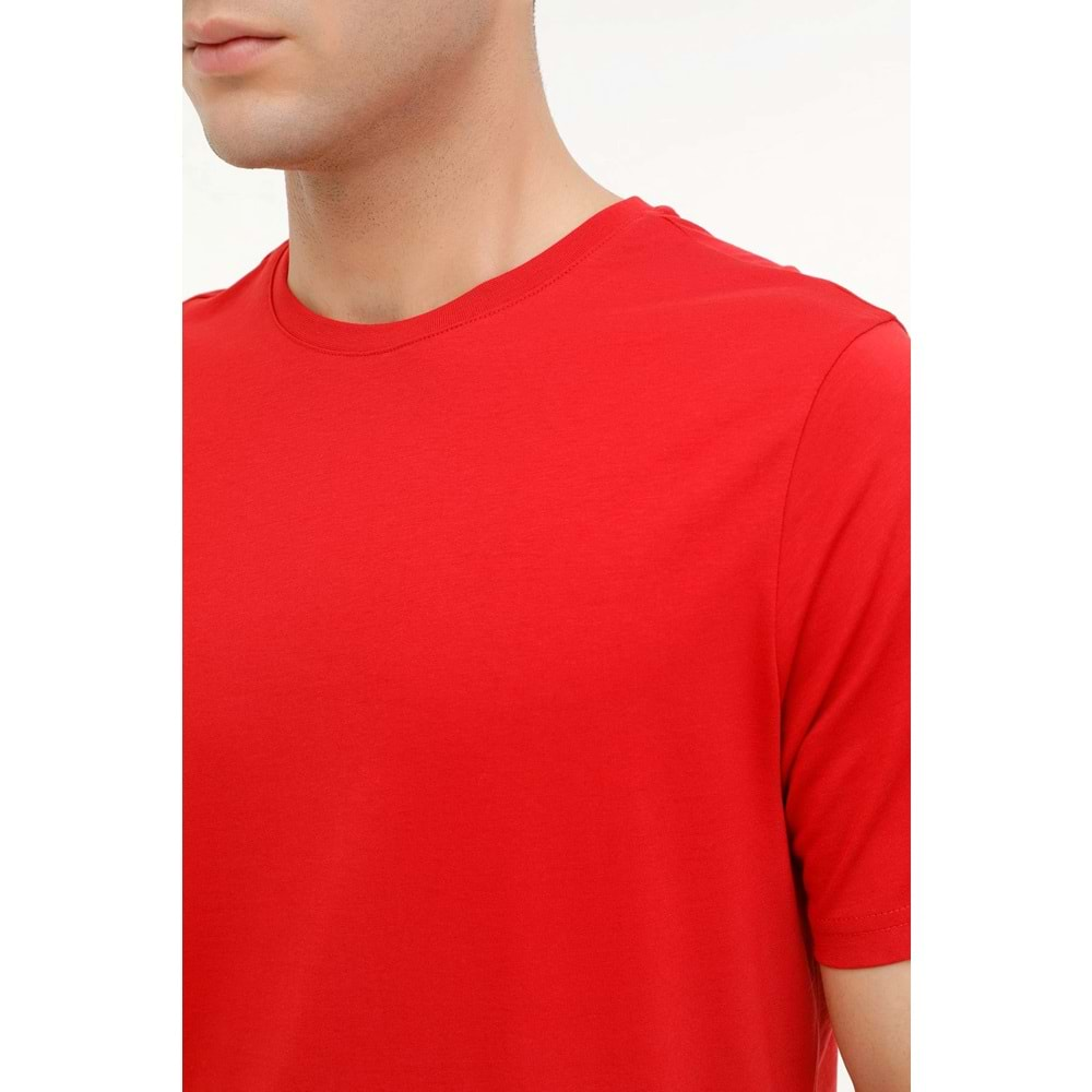 KİNETİX M-SN220 BSC T-SHIRT 4FX ERKEK KISA KOL TİŞÖRT - KIRMIZI - L