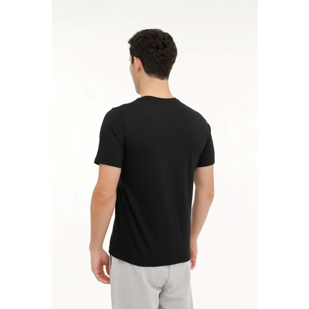 KİNETİX M-SN220 BSC T-SHIRT 4FX ERKEK KISA KOL TİŞÖRT - SİYAH - XXL