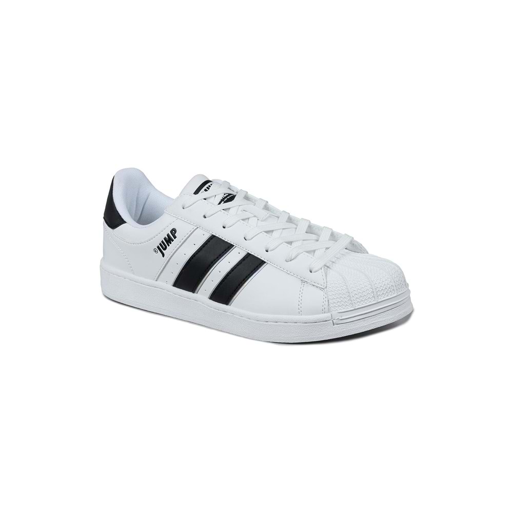 JUMP 29055 ERKEK SNEAKER GÜNLÜK SPOR AYAKKABI - BEYAZ-SİYAH - 40