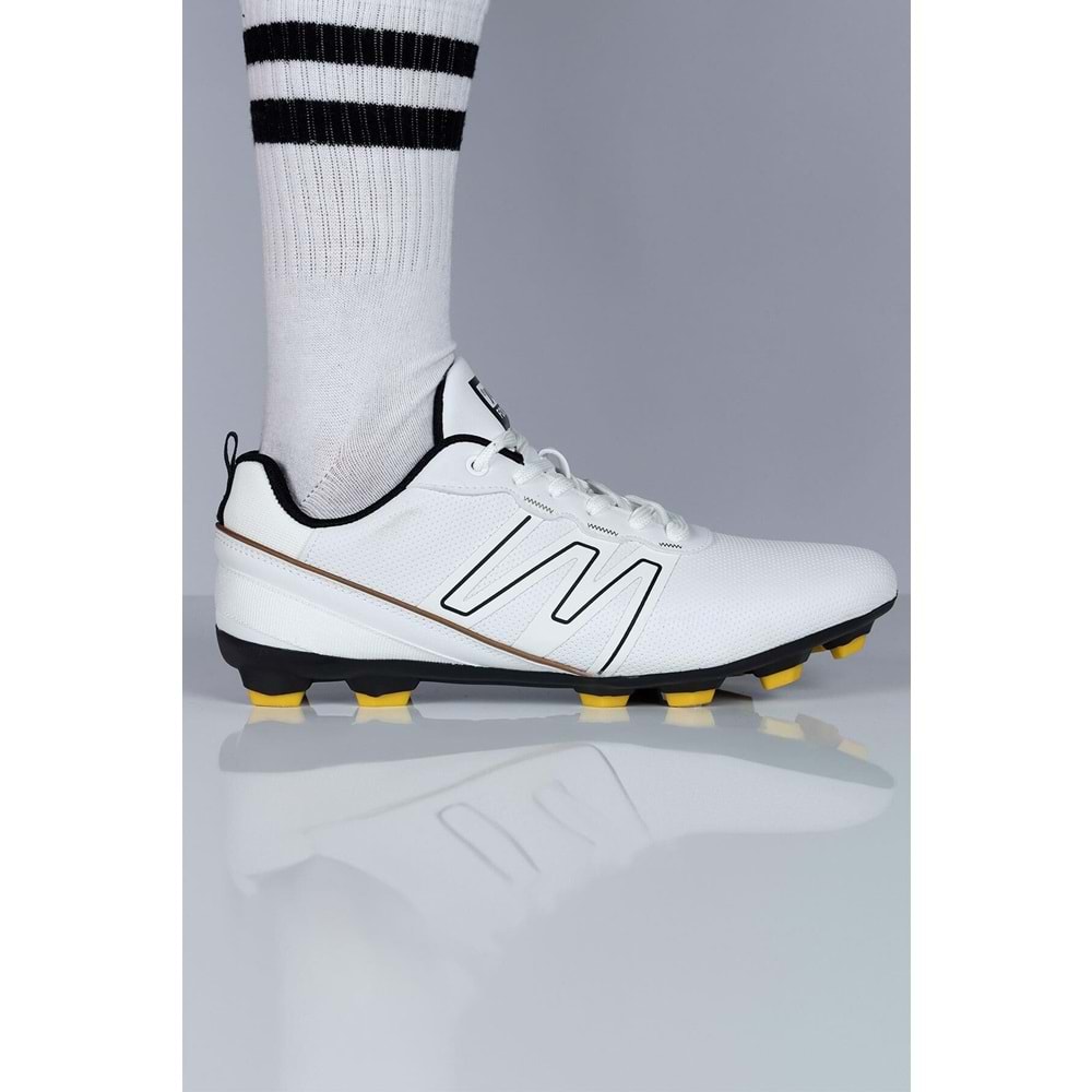 JUMP 28524 ERKEK KRAMPON FUTBOL AYAKKABISI - BEYAZ - 41