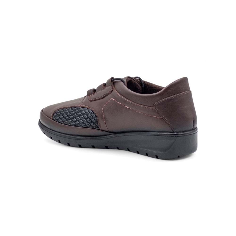 VOYAGER 8585 KADIN HAKİKİ DERİ COMFORT AYAKKABI - KAHVERENGİ - 40