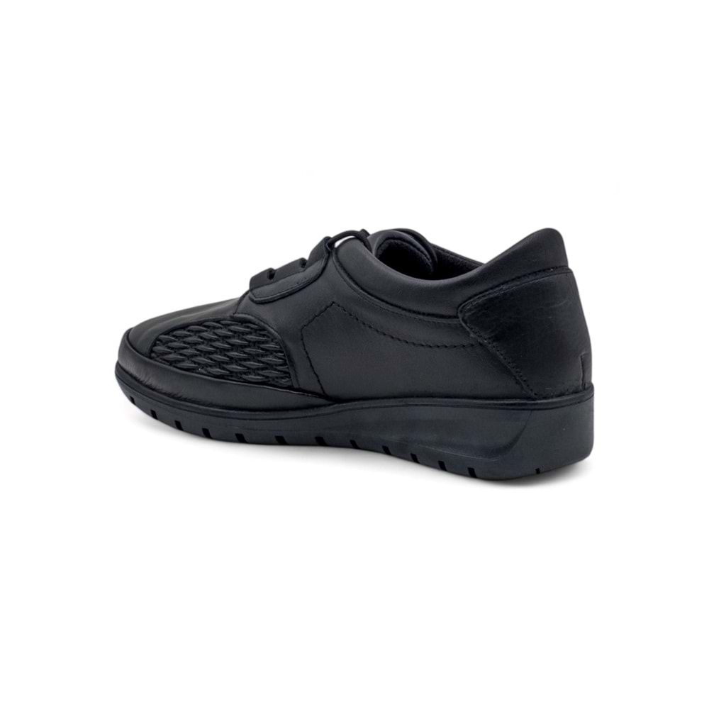 VOYAGER 8585 KADIN HAKİKİ DERİ COMFORT AYAKKABI - SİYAH - 36