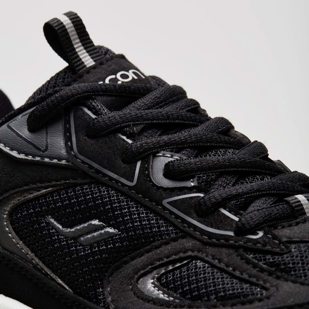 LESCON NEWTON EASYSTEP UNİSEX SPOR AYAKKABI - SİYAH - 36