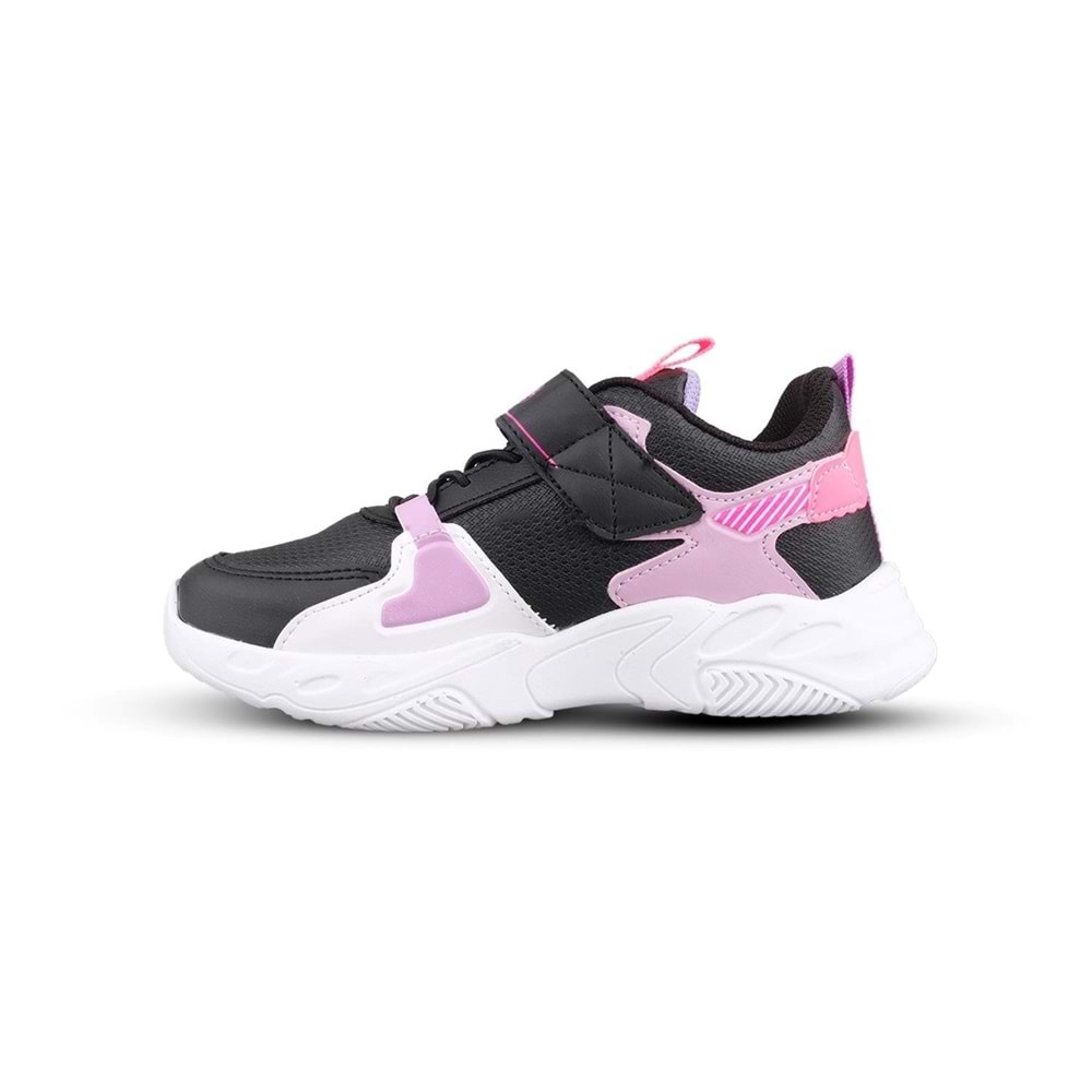 MP 242-3325 ÇOCUK SPOR AYAKKABI - SİYAH-MOR - 26