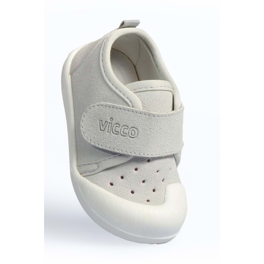 VİCCO ANKA UNİSEX BEBE İLK ADIM GÜNLÜK AYAKKABI - GRİ - 19